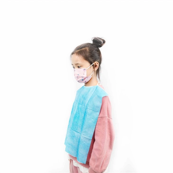 Disposable dental bib with ties (1)
